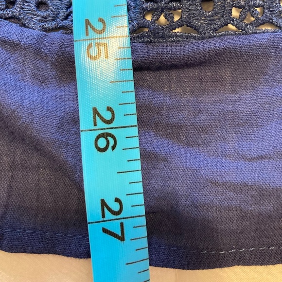 Navy sleeve pleated tunic - Picture 7 of 10